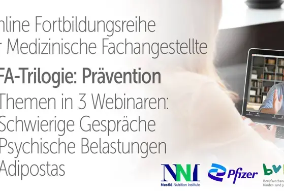 Online-Fortbildungsreihe für Medizinische Fachangestellte – PRÄVENTION - 3 Themen in 3 Webinaren Online-Fortbildungsreihe für Medizinische Fachangestellte – PRÄVENTION - 3 Themen in 3 Webinaren